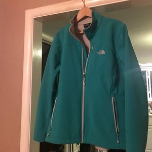 North face teal jacket